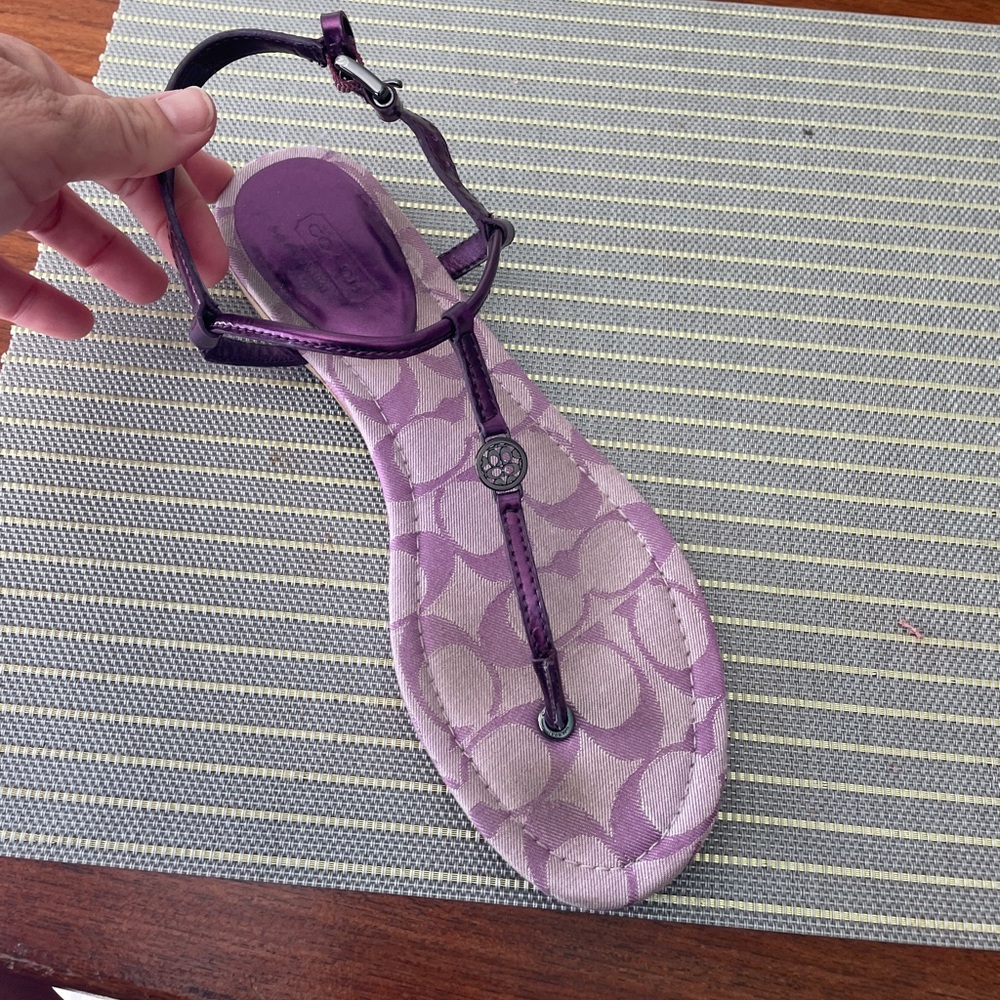 Coach signature sandals